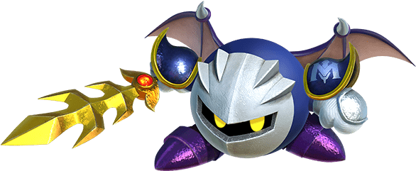 Meta Knight - Meta Knight Star Allies (590x445), Png Download