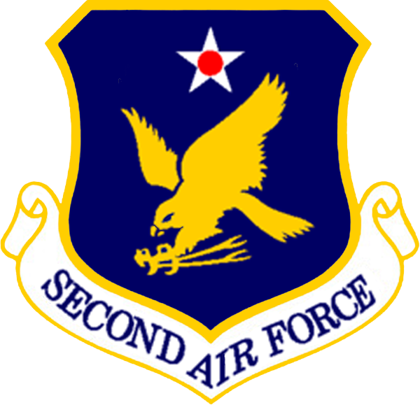 2nd Air Force, Us Air Force - Second Air Force (600x579), Png Download