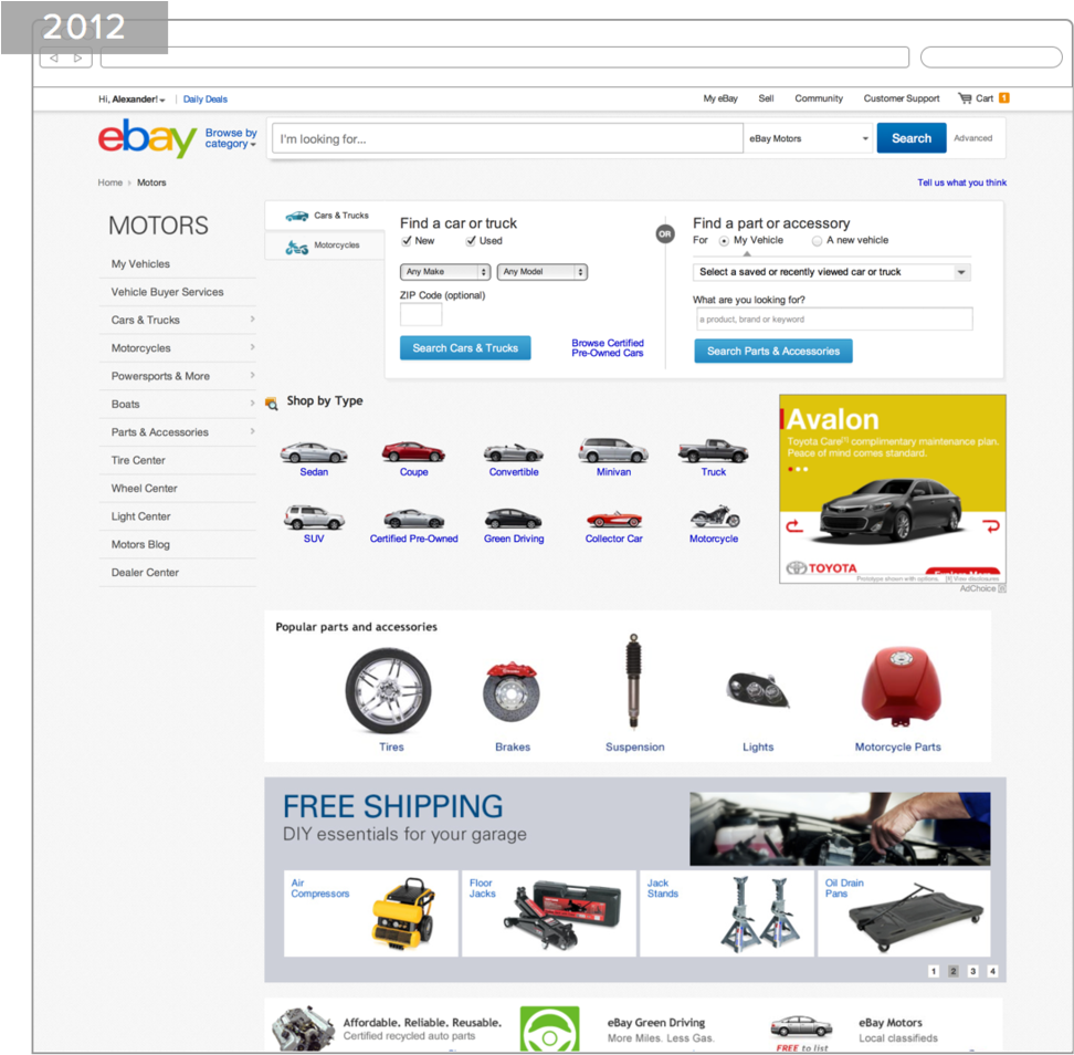 Ebaymotors Hp2 - Web Page (1000x978), Png Download