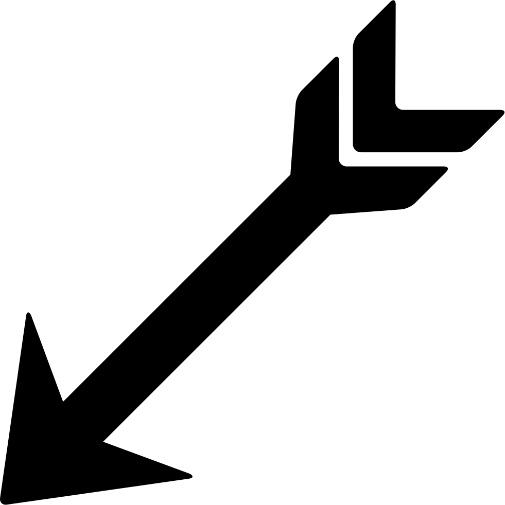 Indian Arrow Pointing Down Left - Clipart Of Indian Arrows (981x982), Png Download