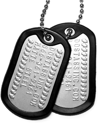 Dog Tag Png Clip Royalty Free Download - Army Dog Tags Png (500x412), Png Download