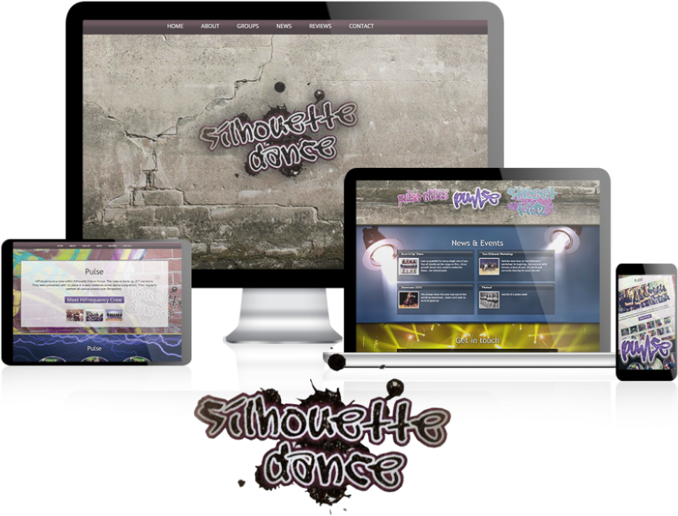 Silhouette Dance Group - Wall Texture (1000x800), Png Download