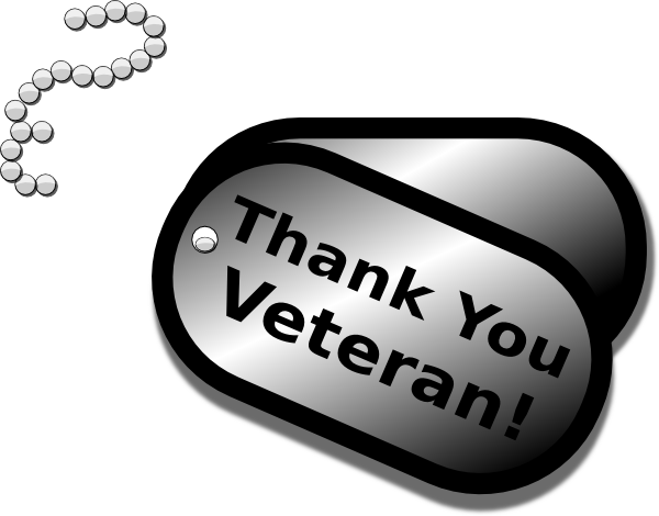 Thank You Veteran Dog Tags (600x470), Png Download
