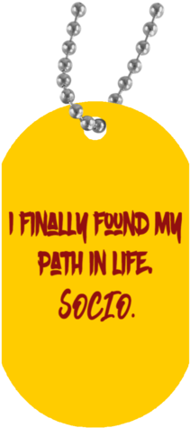 I Finally Found My Path White Dog Tag Necklace - No Ban No Wall Build Love Necklace (480x480), Png Download