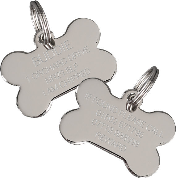 Download Hd Dog Bone Tag Png Bone Pet Id Tag Uk Transparent Png Image Nicepng Com