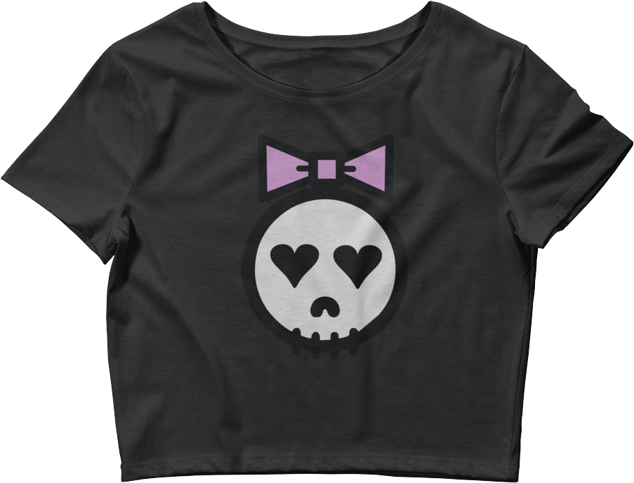 "girl Skull Emoji" Women's Crop Tee - Save The Pangolin 'medallion' Crop Top (1000x1000), Png Download