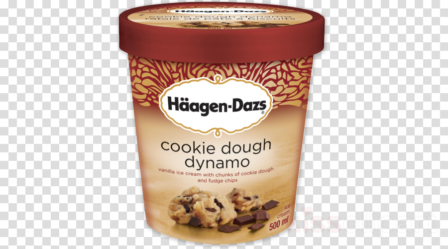 Download Haagen Dazs Cookie Dough Ice Cream Clipart - Haagen-dazs H Agen-dazs Cookie Dough Dynamo Ice Cream (900x500), Png Download