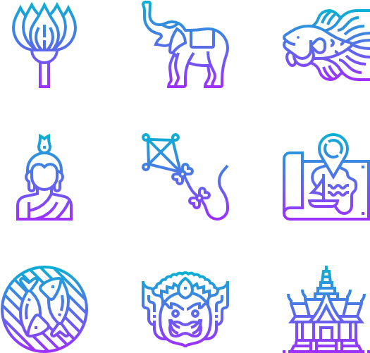 Thailand Symbols (600x564), Png Download