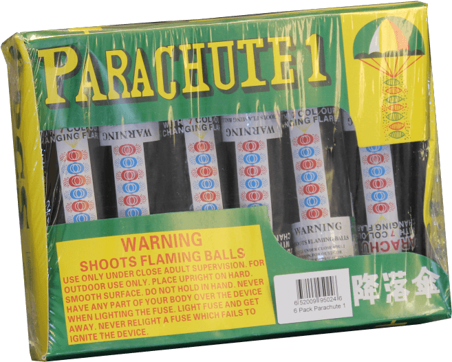 7 Color Changing Parachute 6 Pack - Packaging And Labeling (700x554), Png Download