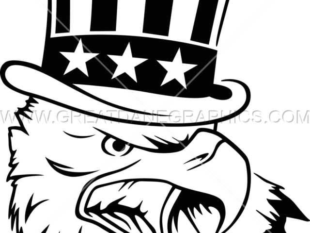 Uncle Sam Clipart Head - Uncle Sam Clipart Black And White (640x480), Png Download