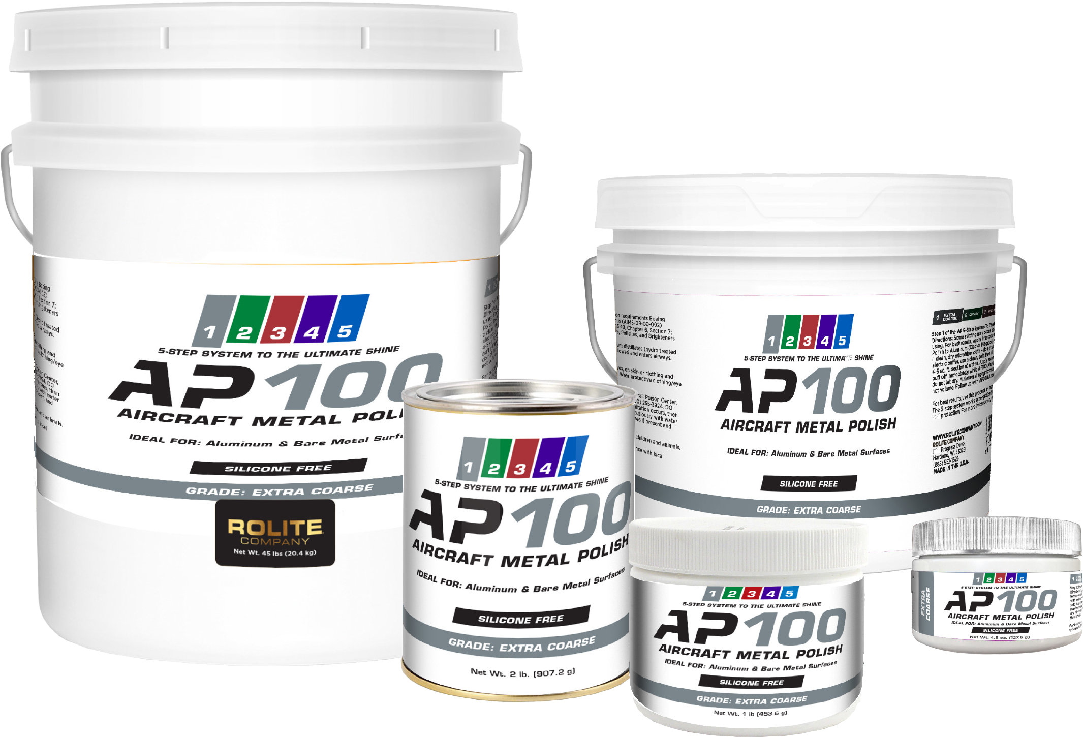 Ap100 Aircraft Metal Polish Grade - Ap100 Aircraft Metal Polish (2lb) (2498x1537), Png Download