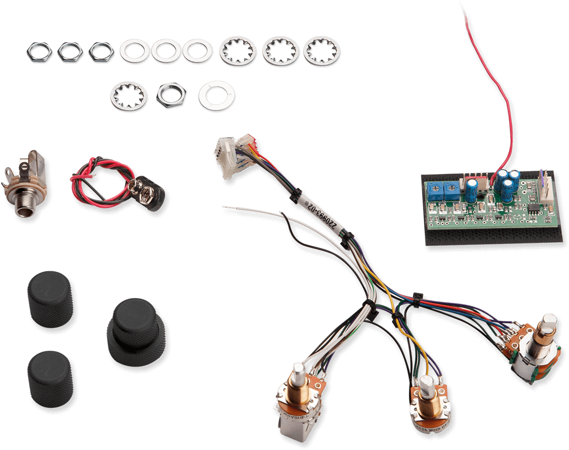Buy Options - Seymour Duncan Stc-3m3 3-band With 3 Knobs Bass Preamp (1456x1026), Png Download