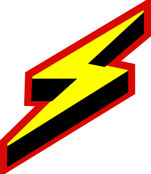 Thunderbolt Cliparts - Lambang Petir Png (516x596), Png Download