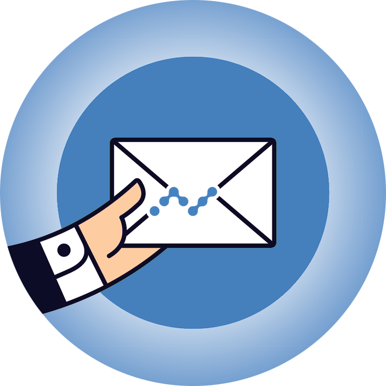 Email Hand Vector (774x774), Png Download