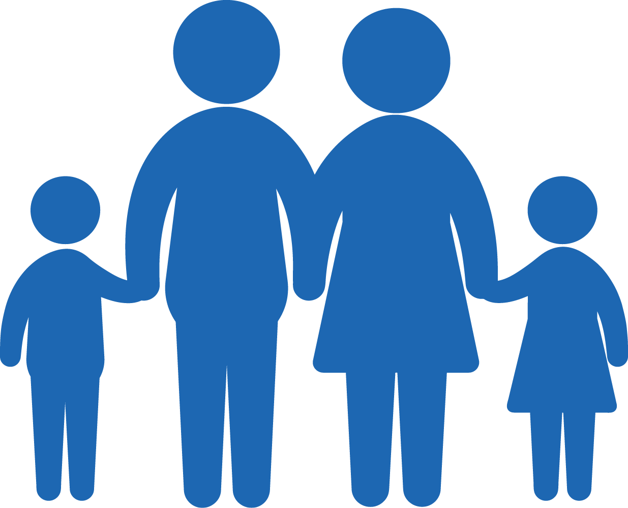 Personas - Family Silhouette Coloring Pages (1235x999), Png Download