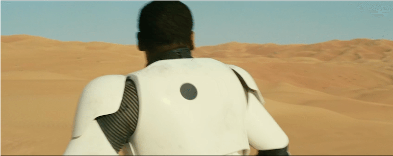 John Boyega Back Force Awakens - Star Wars: The Force Awakens (800x465), Png Download