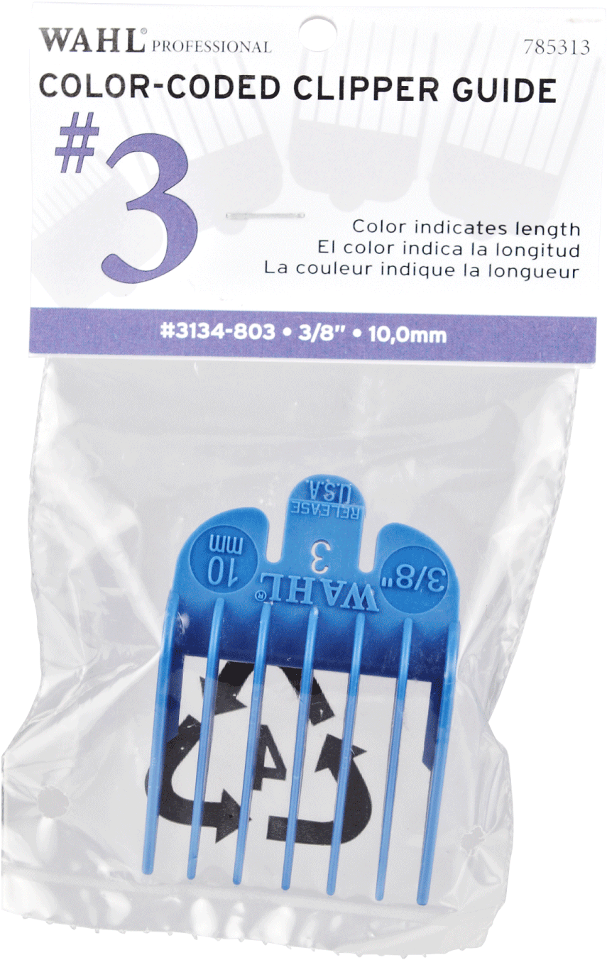 #3 Color-coded Clipper Guide By Wahl - Wahl #3 Color-coded Attachment Comb (1500x1500), Png Download