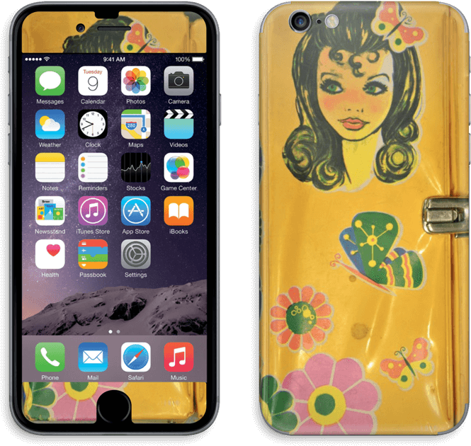 Vintage Girl - Apple Iphone 6 Plus A1524 (unlocked, 16gb, Space Gray) (795x800), Png Download