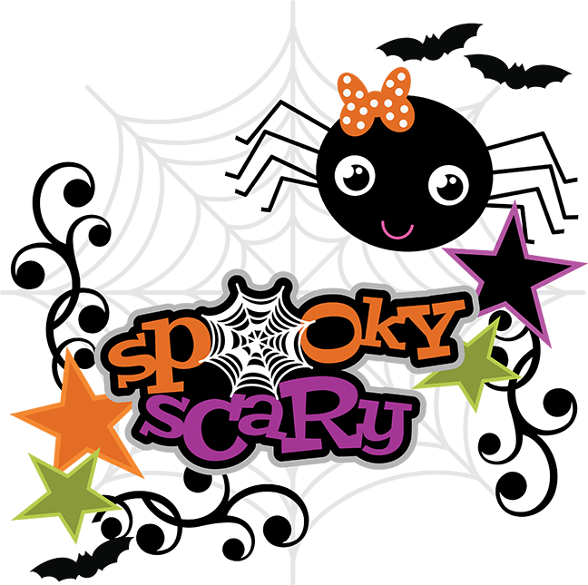 Spoky Scary Svg Scrapbook Collection Halloween Svg - Halloween Svg File (648x645), Png Download