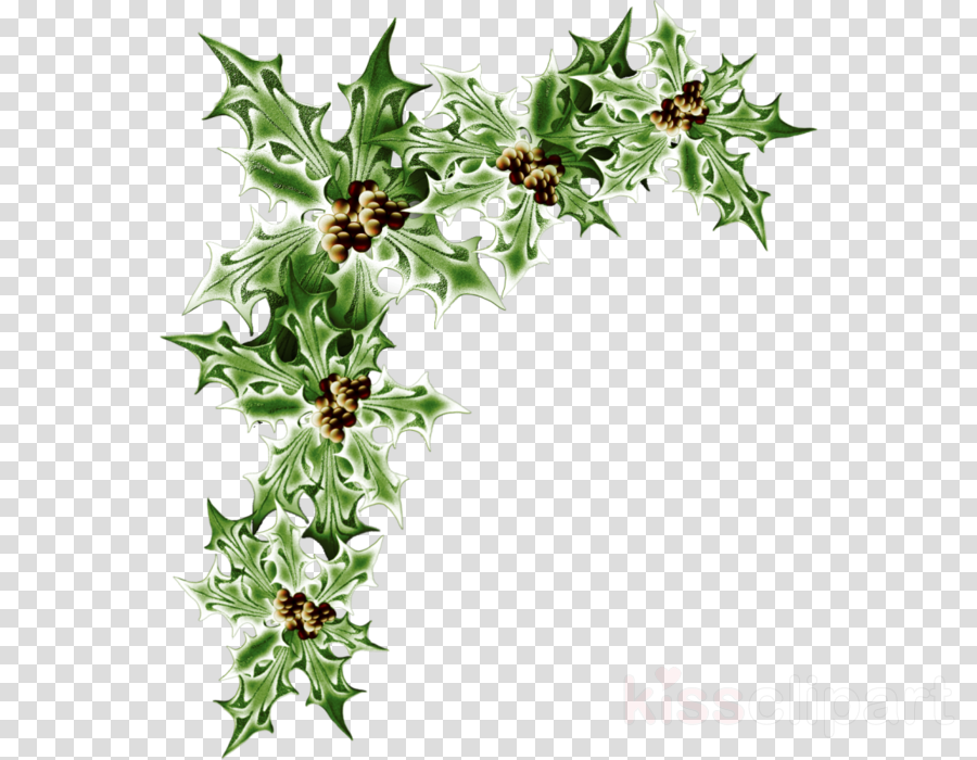 Christmas Leaf (900x700), Png Download