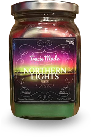 "northern Lights" - Candle (600x600), Png Download