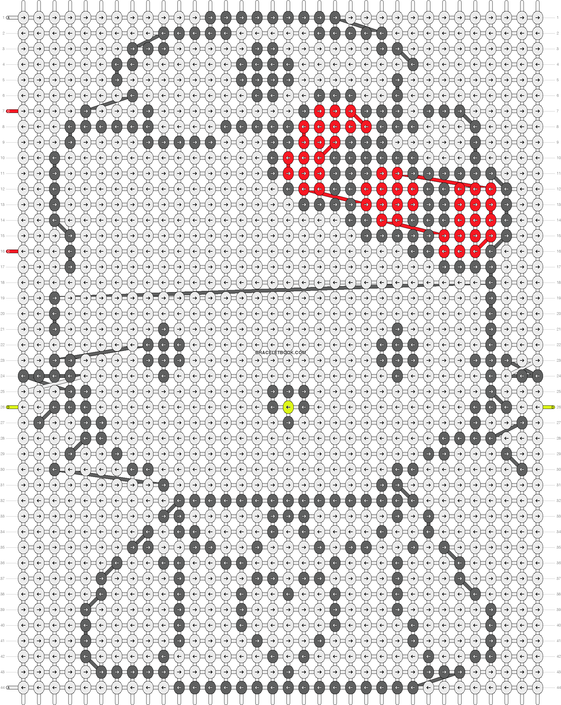 Pattern - Pola Kristik 2 Hello Kitty (1884x2360), Png Download