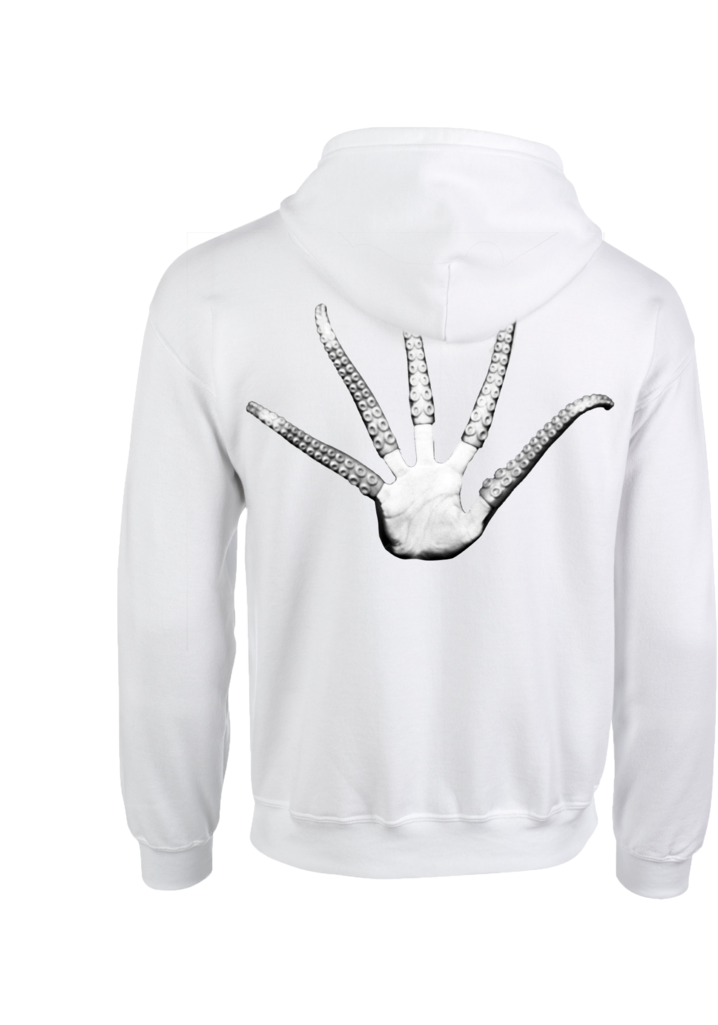 'holy' White Hoodie - Sweatshirt (819x1024), Png Download