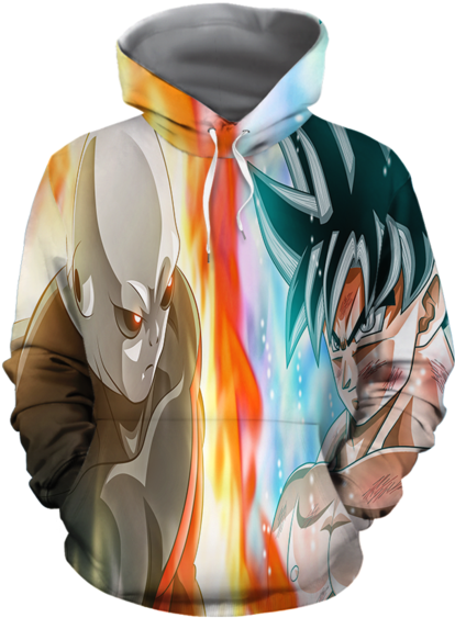 Dragon Ball Super Goku Vs Jiren Overflowing Aura Hoodie - Goku (700x700), Png Download