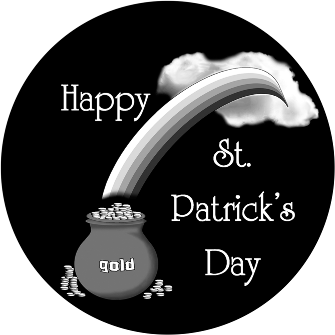 Rainbow Gold - Apollo Design 1362 Rainbow Gold B&w Superresolution (800x800), Png Download