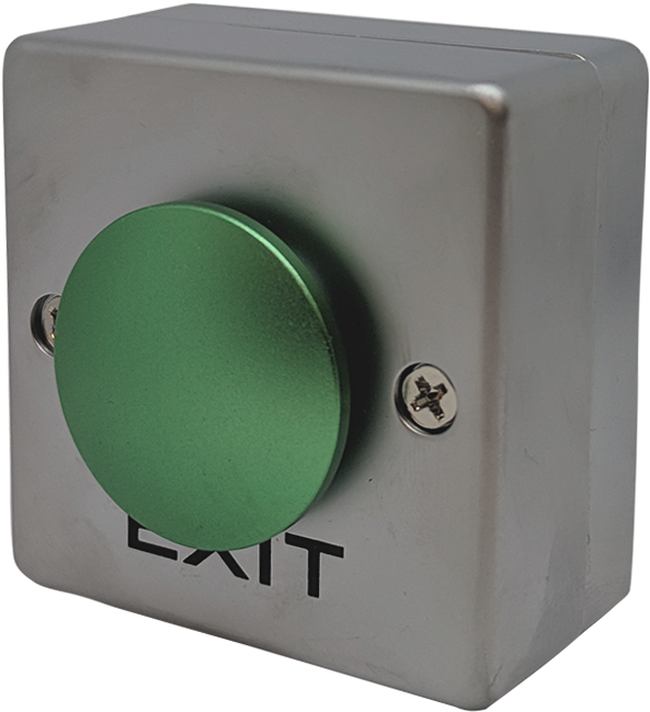 Exit Button With Green Button - Subwoofer (800x800), Png Download
