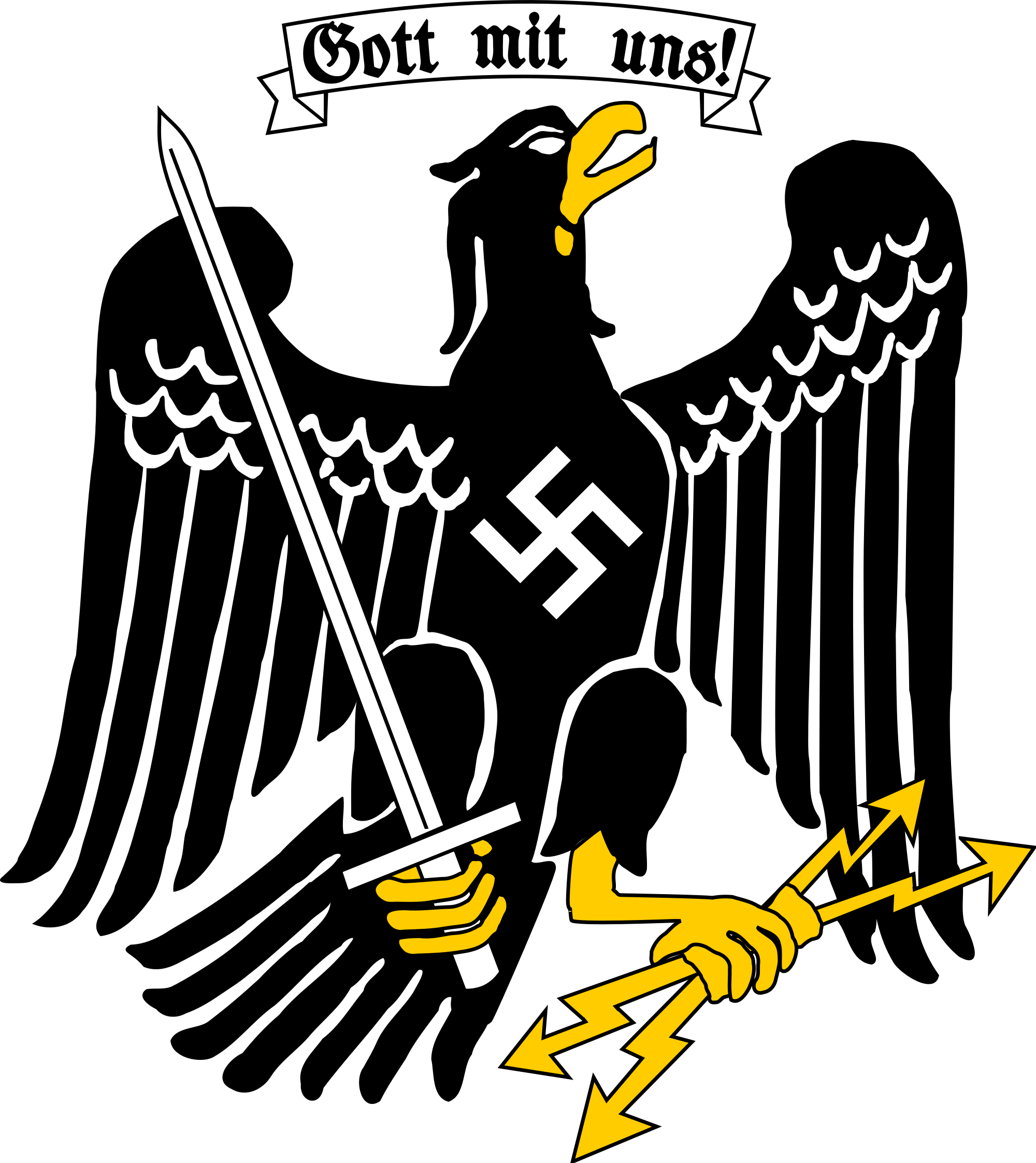 Pol Politically Incorrect Thread - German Coat Of Arms (2000x2245), Png Download