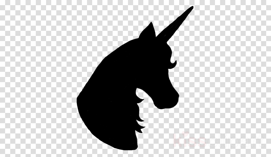 Unicorn Silhouette Png (900x520), Png Download