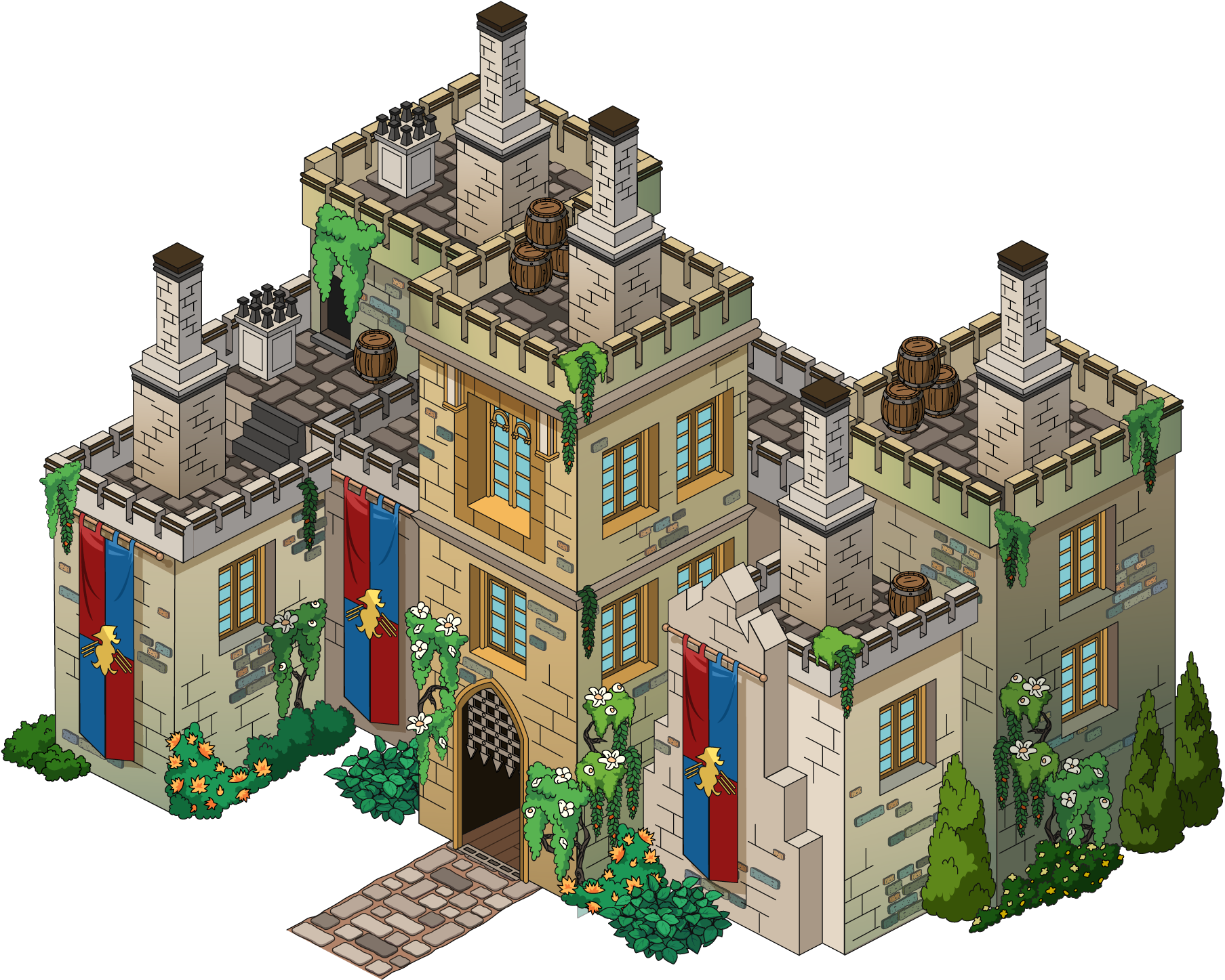 Fg Building Humperdinkcastle - Family Guy Quest For Stuff Castle (1897x1680), Png Download