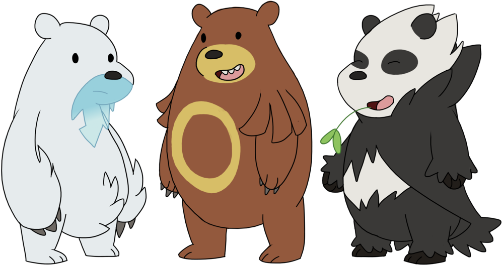 We Bare Bears/pokemon - Panda Pokemon (1024x548), Png Download