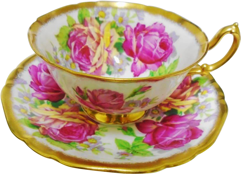 Art Deco Style Grand Wide Mouth Tea Cup And Saucer (815x815), Png Download