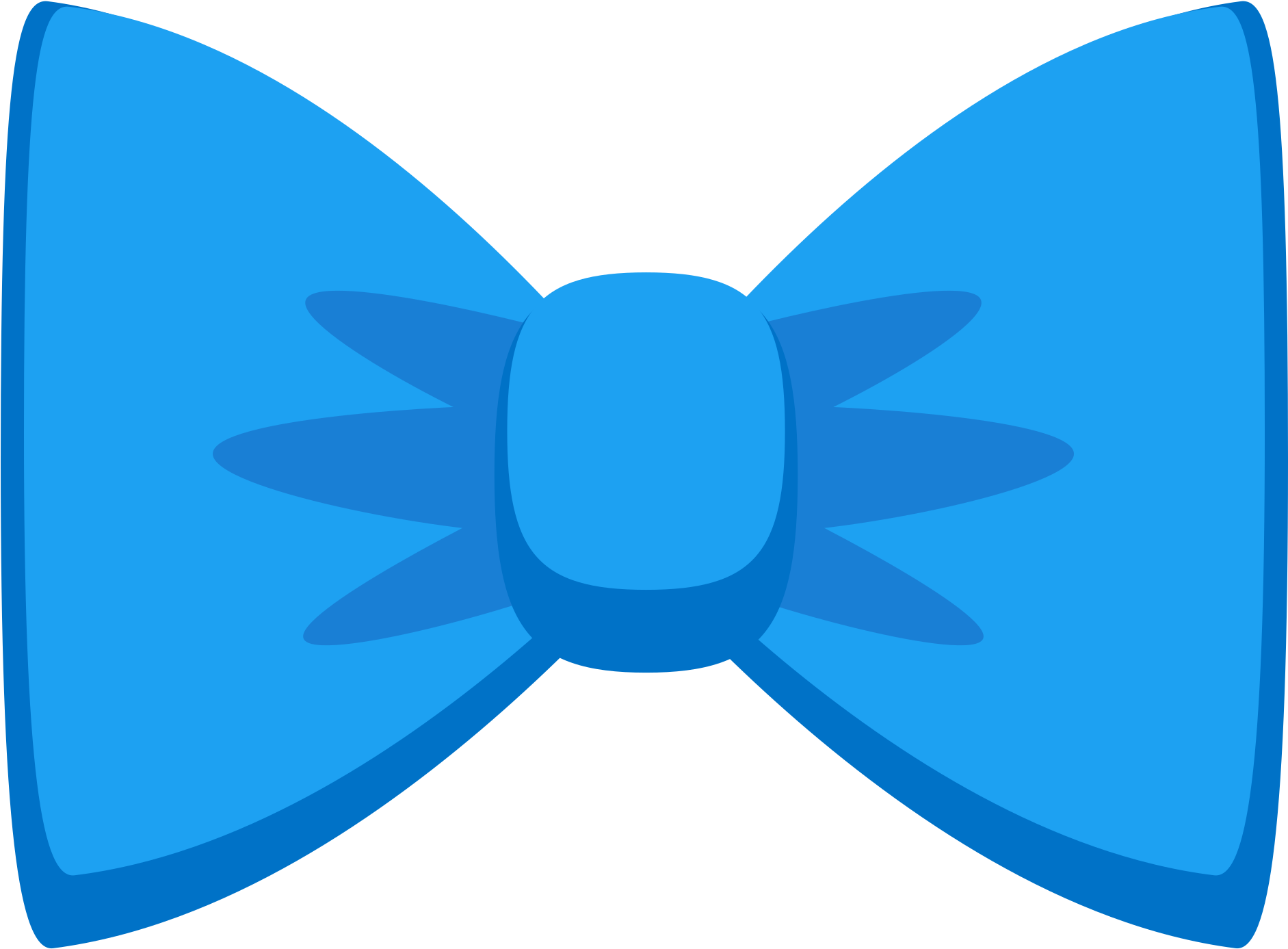 Bowtie - Bow Tie Blue Sticker (2048x2048), Png Download