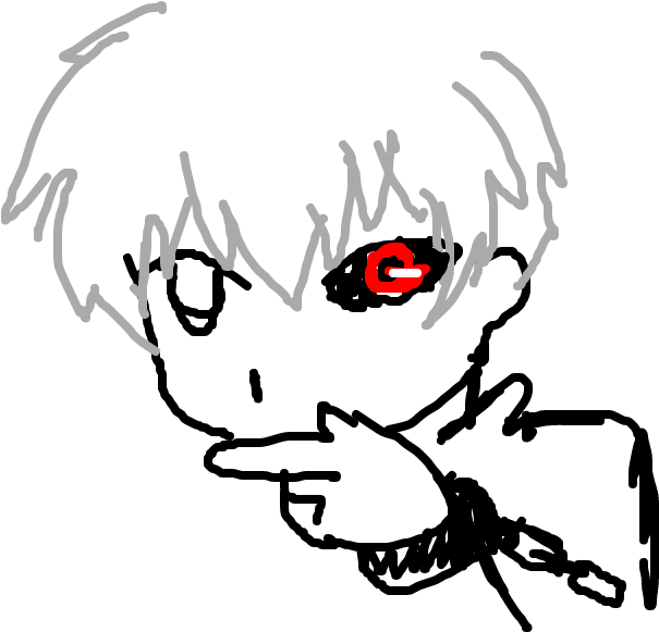 Kaneki - Cartoon (1020x608), Png Download