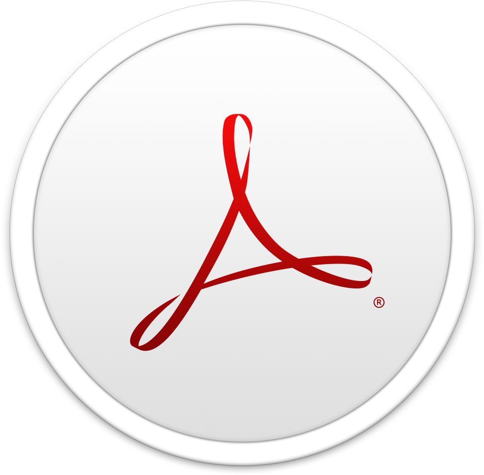Download Png Ico Icns - Adobe Acrobat (1024x1024), Png Download