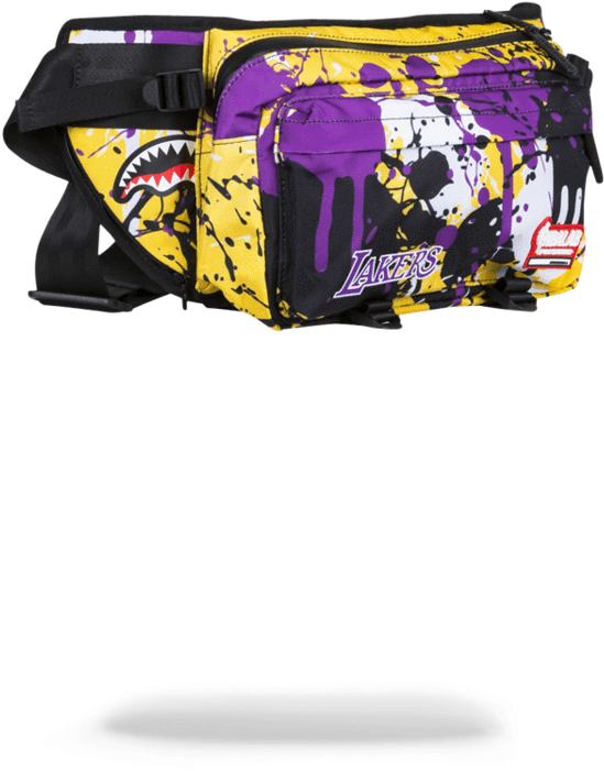 Sprayground- Nbalab Lakers Drip Crossbody Crossbody - Deleted (900x1148), Png Download
