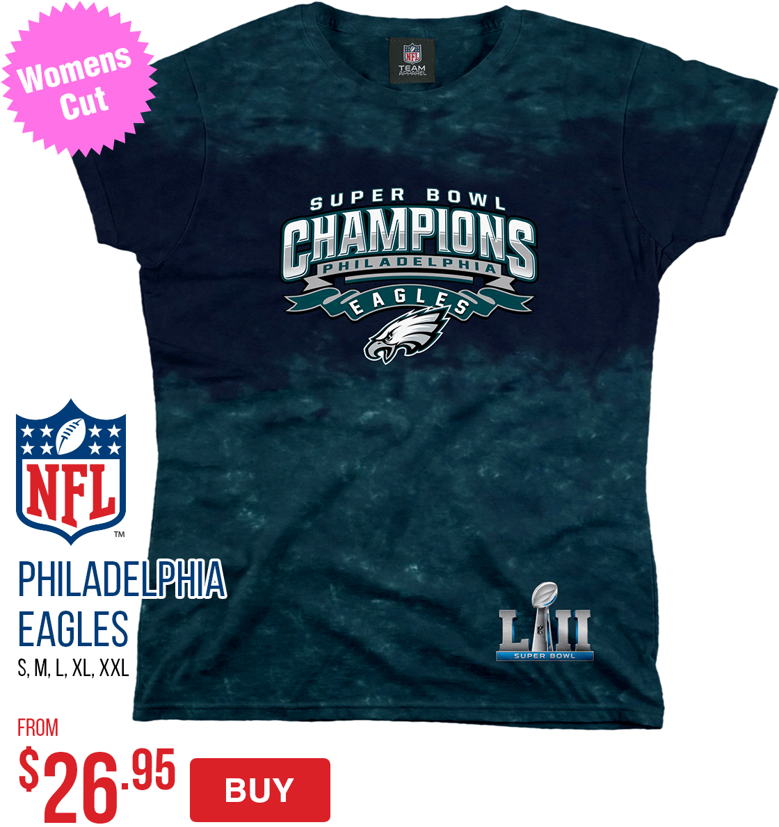 Philadelphia Eagles Super Bowl Womens Shirts - Nfl Football Abc (1200x1200), Png Download