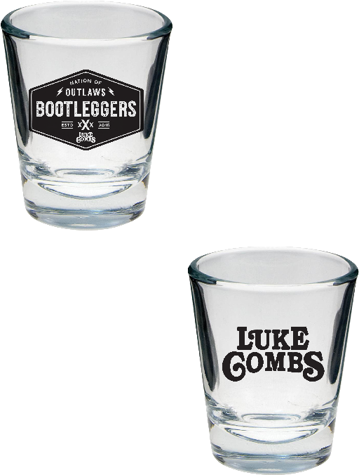 Luke Combs Bootleggers Shotglass - Personalized Wedding Design Tapered Shot Glass (12 (800x800), Png Download