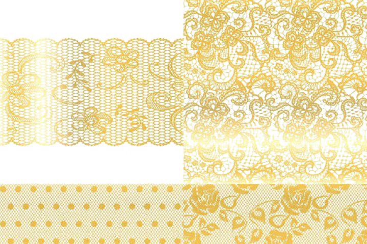 Gold Lace Png Hd - Gold (720x479), Png Download