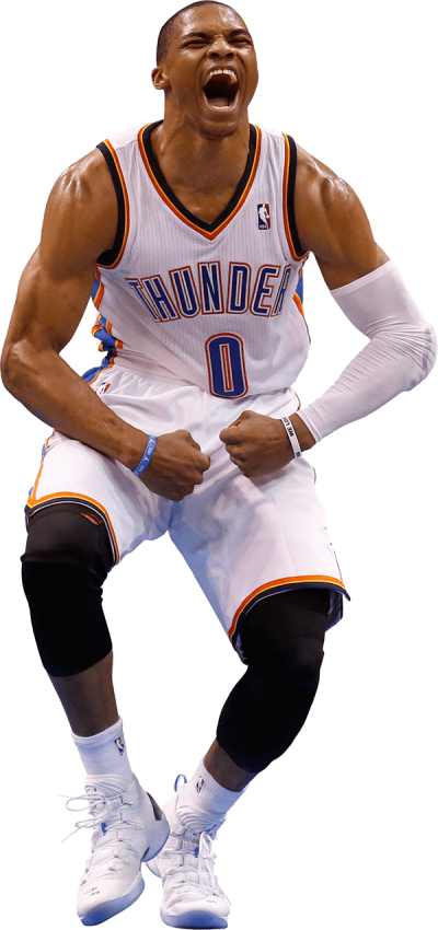 Russell Westbrook Winner - Russell Westbrook Png (400x850), Png Download