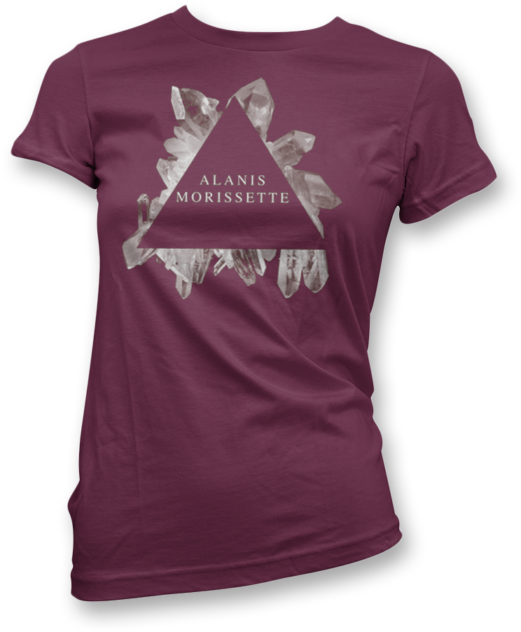 Gem Triangle T-shirt - Alanis Morissette 2018 Tour Shirt (1000x1000), Png Download