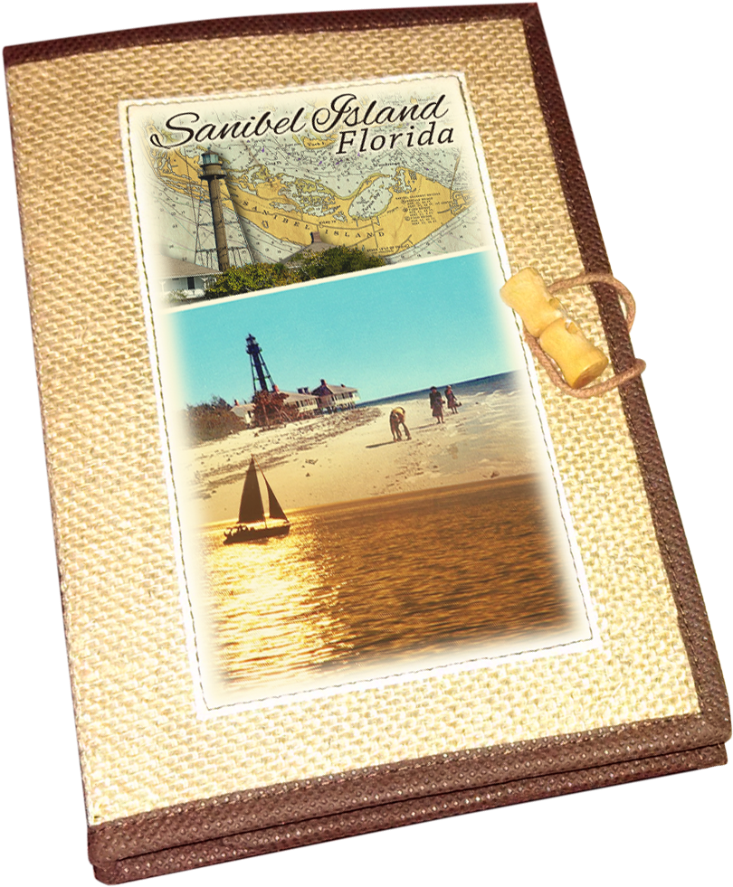 Hjou-0125 Vintage Jute Journal - Sanibel Island (1000x1000), Png Download