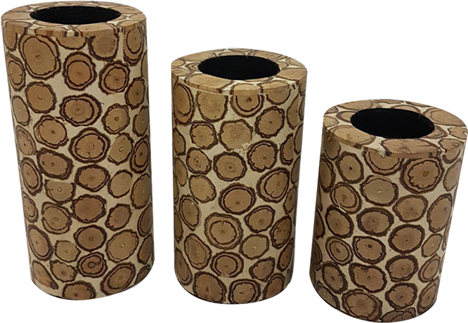 Tealight Wood Cylinder L - Cylinder (1080x1080), Png Download