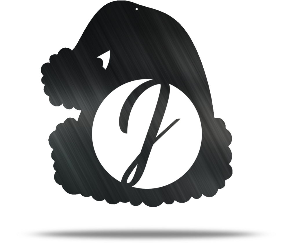 Santa Hat Customizable Steel Wall Art - Lakewood Metal (1024x1024), Png Download