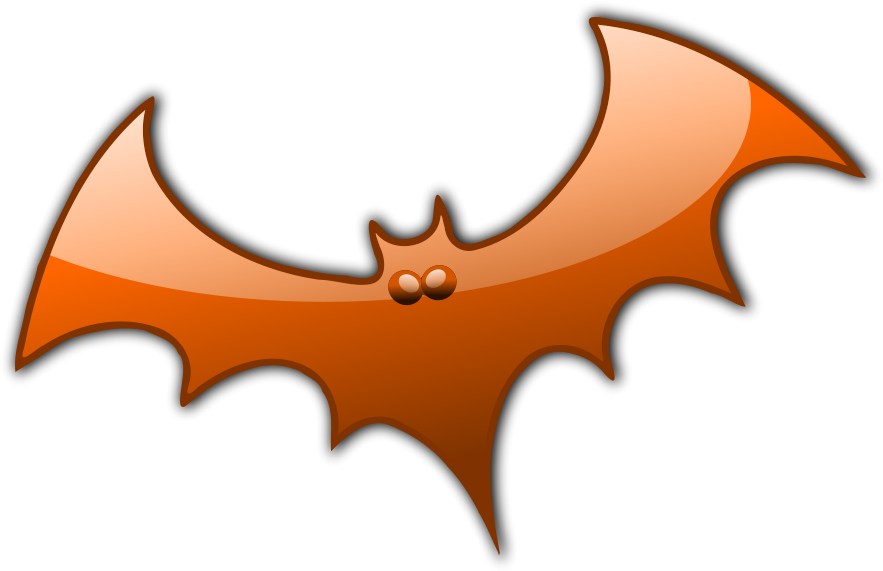 Halloween H 8 Clipart, Vector Clip Art Online, Royalty - Orange Bats (900x585), Png Download