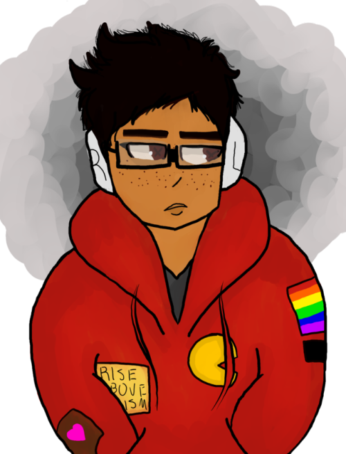 Anti-social Headphones Kid - Cartoon (500x656), Png Download