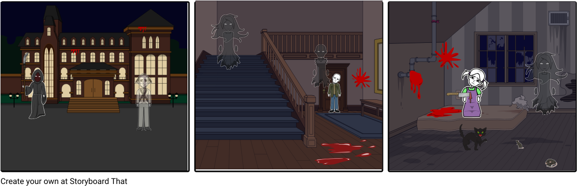 Une Scene Bien Glock - Cartoon (1164x385), Png Download